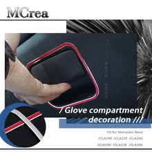 MCrea авто для автомобиля Mercedes Benz GLA X156 CLA C117 W117 наклейки класс перчатки коробка для хранения колец охватывает Mercedes AMG аксессуары