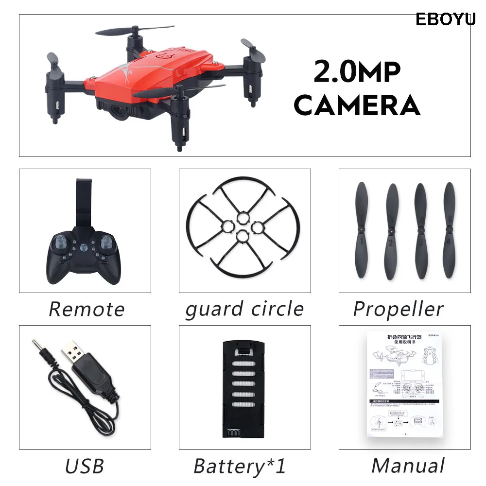 LF602 2,4G HZ мини складной Радиоуправляемый Дрон с 2.0MP/0.3MP WiFi FPV камерой удерживающий высоту Безголовый режим один ключ возврат Радиоуправляемый квадрокоптер - Цвет: Red 200W WiFi Cam