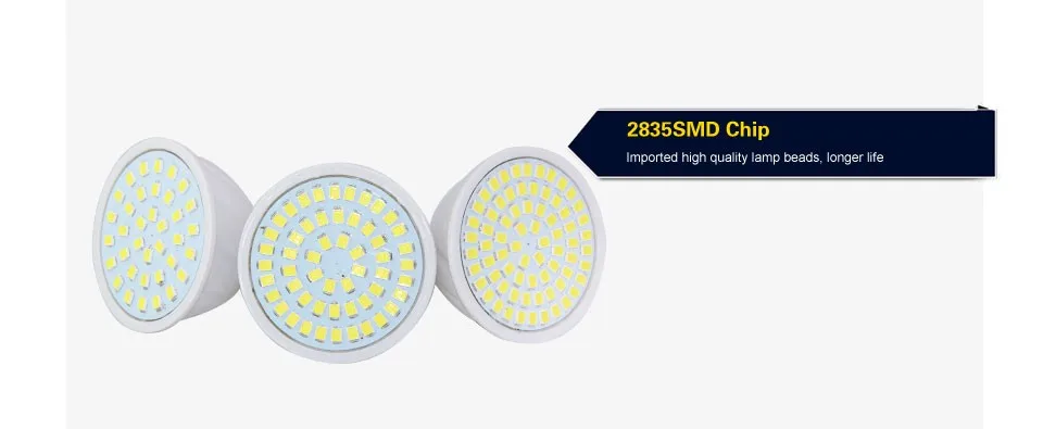 1 шт. Светодиодный прожектор 8 W 6 W 4 W MR16 GU5.3 220 V 2835 SMD потолочный светильник из термостойкого пожаробезопасный корпус лампы для домашняя люстра освещение