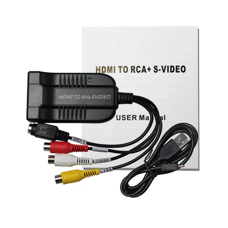 1080p HDMI To AV/S Video Adapter S Video,hdmi2av+s CVBS Video Converter