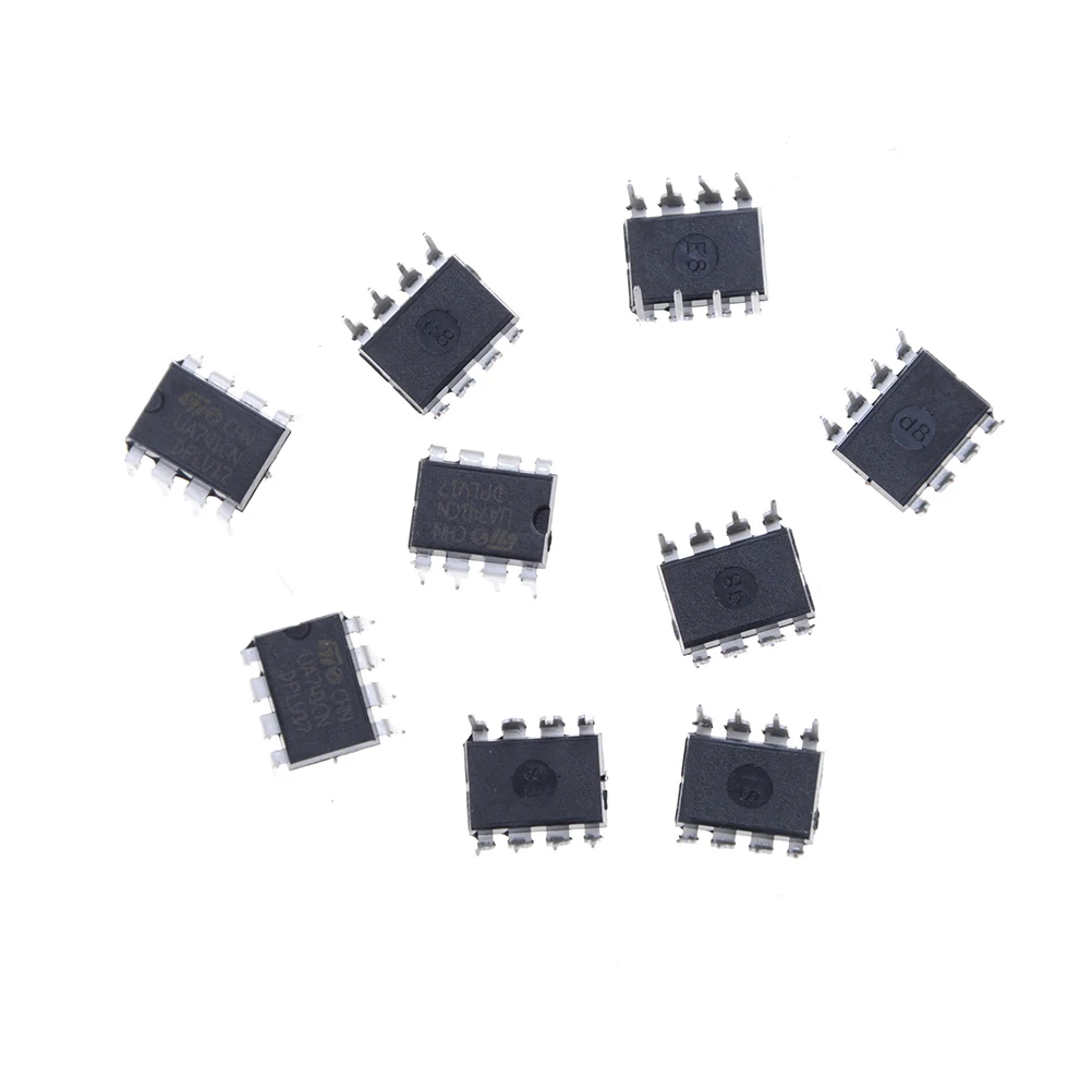 JETTING 10 шт. UA741CN LM741 741 Рабочий Усилитель OP AMP DIP 8 IC|Регуляторы напряж./стабилизаторы| |