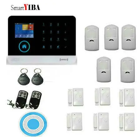 SmartYIBA APP Control 3G WIFI GPRS SMS Home Security font b Alarm b font System Door