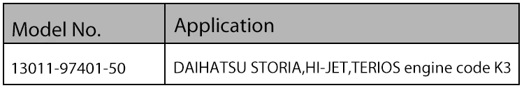 13011-87107 автомобильное поршневое кольцо для DAIHATSU Feroza Charade Код двигателя HD - Цвет: 13011-97401-50