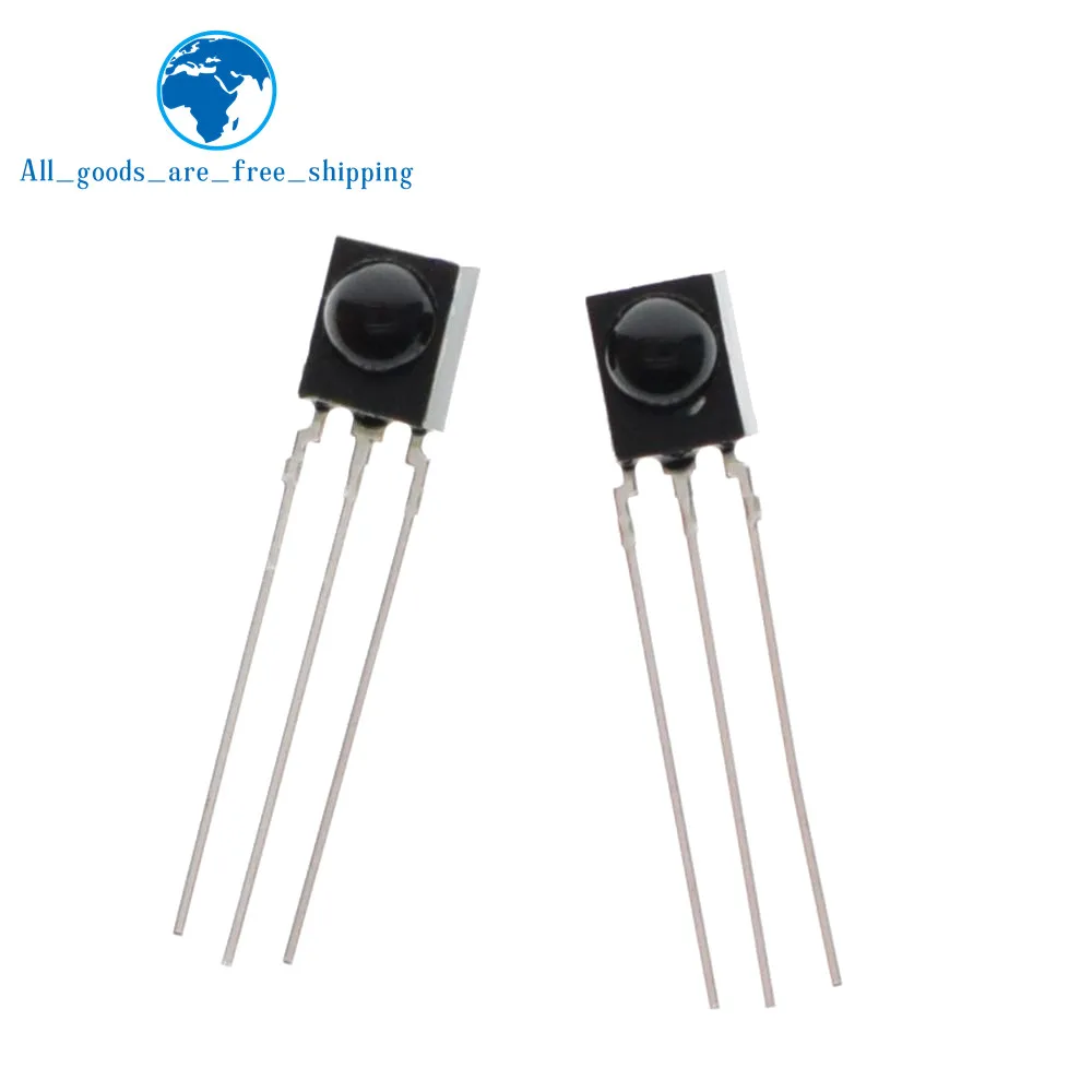 

TZT High Quality 2Pcs/lot IR Receiver 38 kHz Remote Infrared Radiation Module TSOP4838 DIP-3