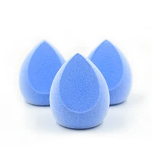 Модная Флокированная форма капли воды косметическая пудра слоеный крем для лица влажная сухая Смешивание косметическая губка пудра слоеная Синяя