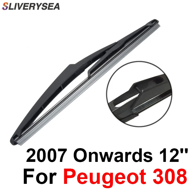 SLIVERYSEA Стеклоочиститель заднего стекла без рычага для Peugeot 308 2007 года 12 'ɵ