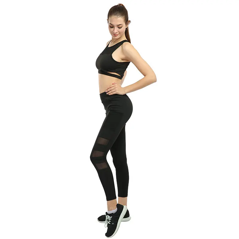 Women Running Fitness Legins Side With Pocket Seven Or Nine Part Length Breathable Slim Pants Useful Leggings Leggings
