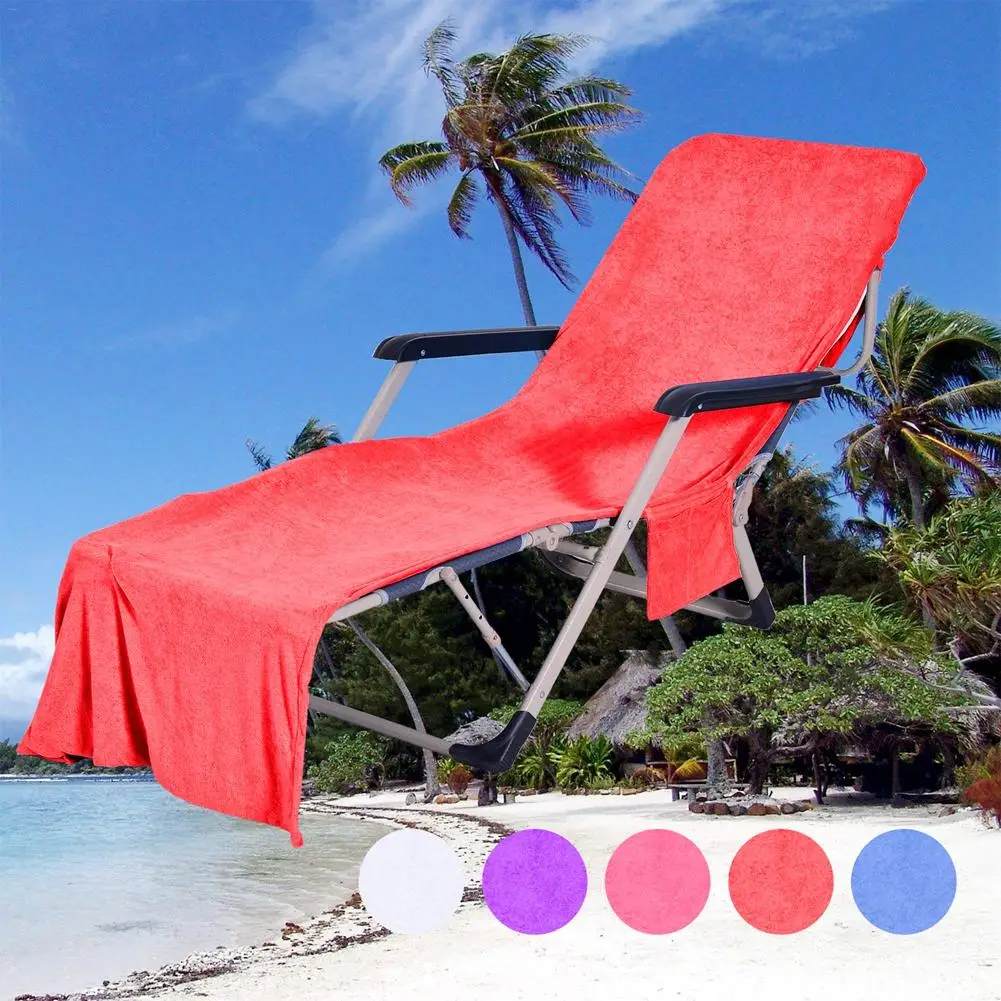 Новое пляжное полотенце для отдыха, 73 см, микрофибра, бассейн для отдыха, чехол для стула с карманом, быстросохнущее пляжное полотенце