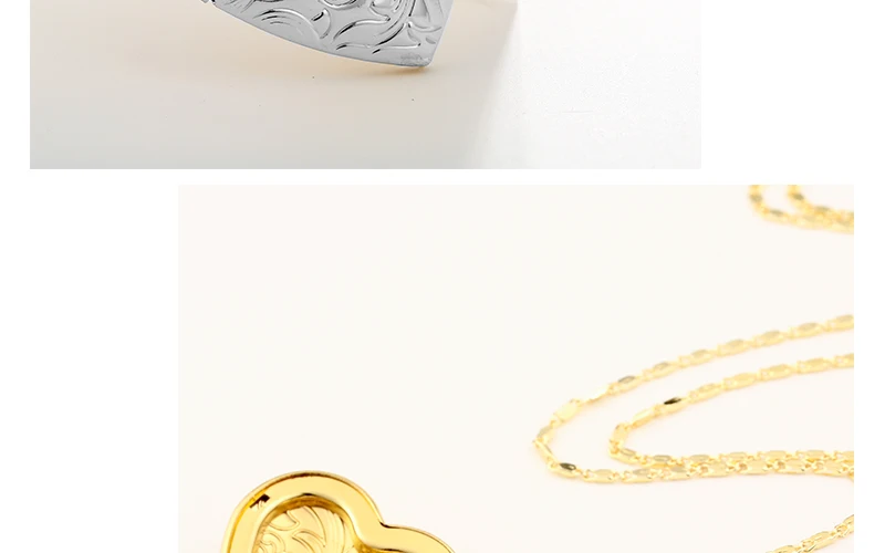 Богемный золотой кулон ожерелье женское длинное Сердце Медальон Ожерелье открытая фоторамка на память дружба ожерелье s модное ювелирное изделие