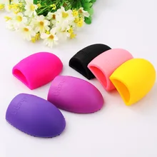 1 UNID Huevo Maquillaje Cepillo de Limpieza Dedo de Guante De Silicona Cosmética Herramienta Pincel de Limpieza Limpiador de Maquillaje Herramientas P20