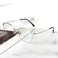 Винтажные стильные женские/мужские популярные металлические прозрачные линзы очки в оправе модные унисекс анти-радиационные очки оправа 80118