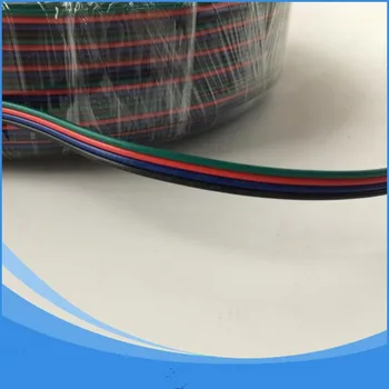 

Free DHL shipping 200m/lot, RGB 4pin cable wire for LED RGB strip