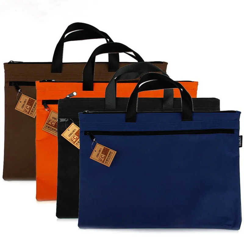 High Quality Brand A4 Document Bags Portable Double Layer File Folder