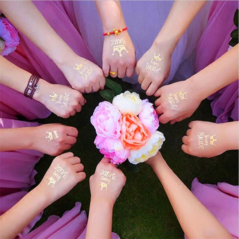 

4pcs/lot bachelor party wedding party party decoration tattoo stickers party supplies multiple fun tattoo stickers