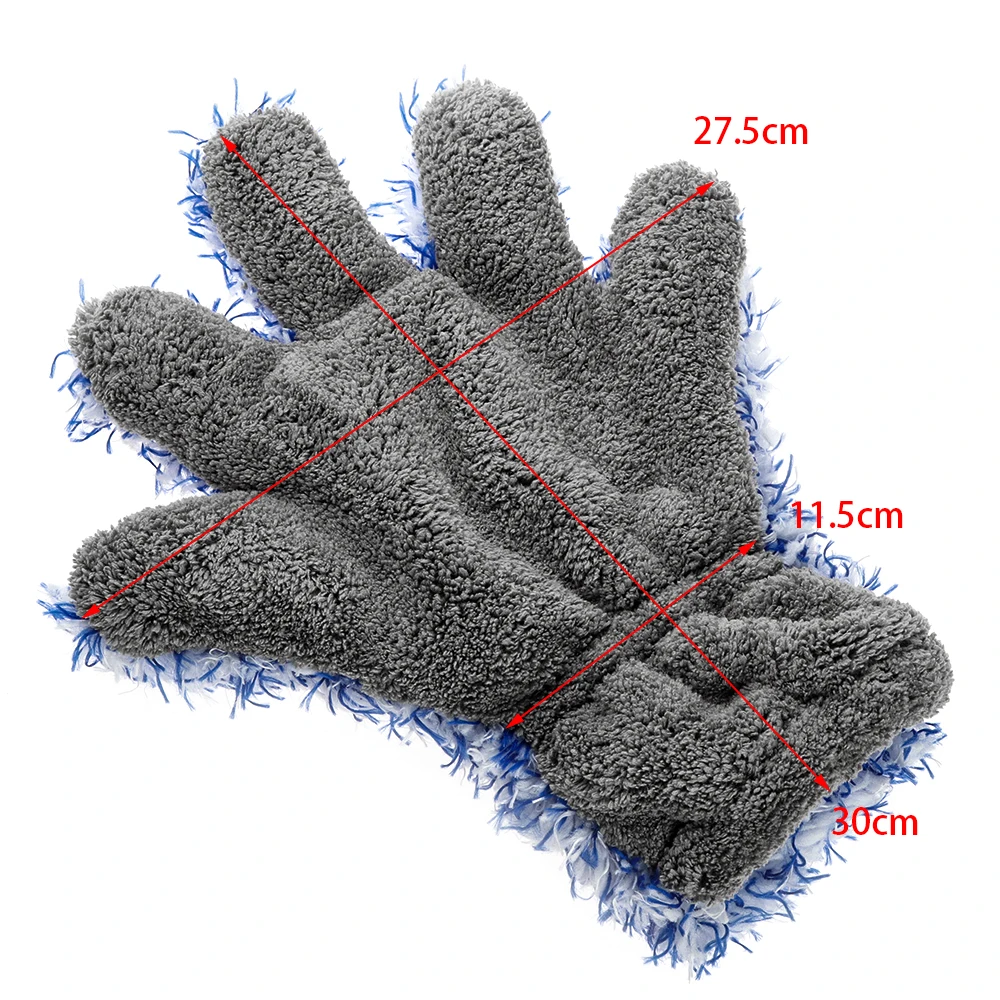 1 шт. перчатки для мытья автомобиля, перчатки для чистки обода колеса, скраб для мытья, микрофибра, высокая плотность, перчатки для ухода за автомобилем, автомойка, очиститель