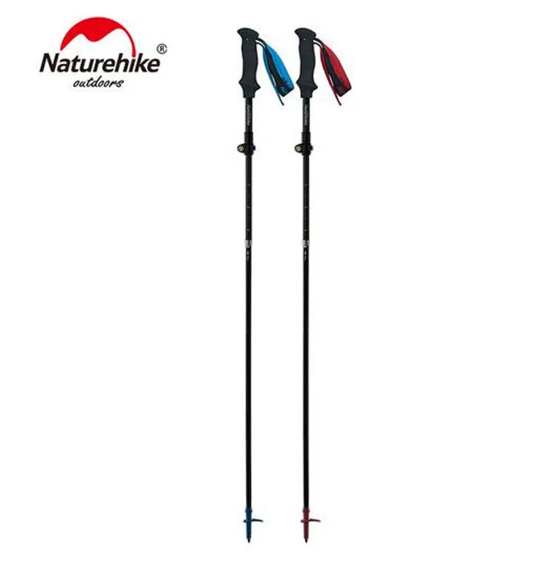 

Naturehike 5-sections Foldable Adjustable Ultralight Carbon Fiber Trekking Poles Adjustable Hiking Pole Running Walking Stick