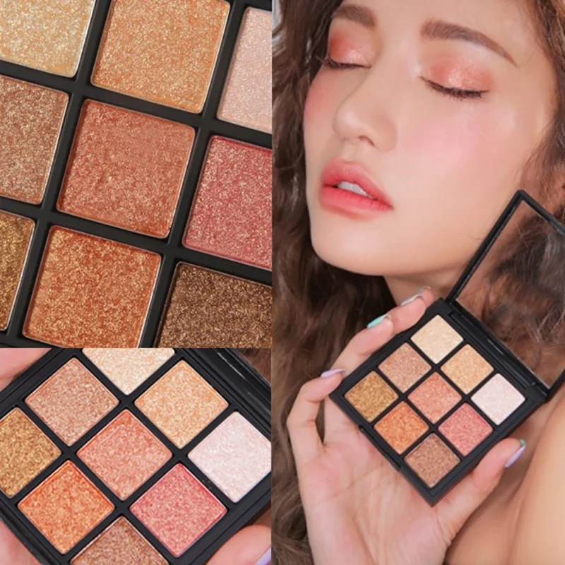 

Hot 9 Colors Natural Eyeshadow Palette Matte Eye Shadow Pallete Shimmer Shine Nude Make Up Palette Cosmetics