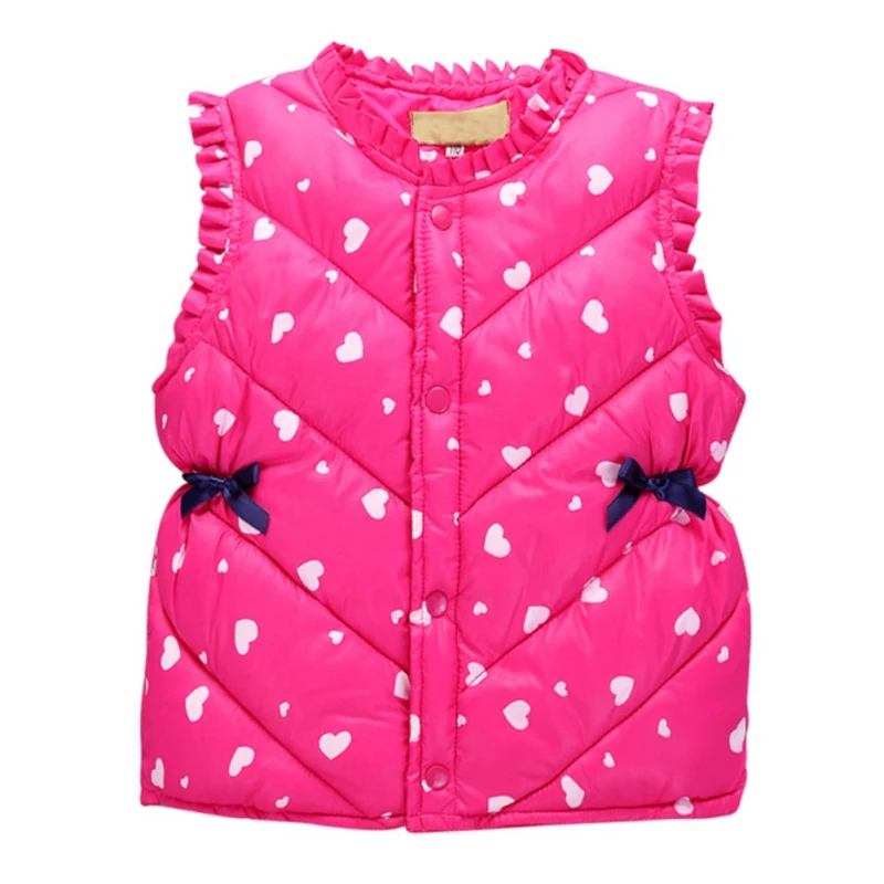 Осенне-зимний жилет для маленьких девочек, многоцветная детская одежда, зимняя верхняя одежда, пальто - Цвет: MR