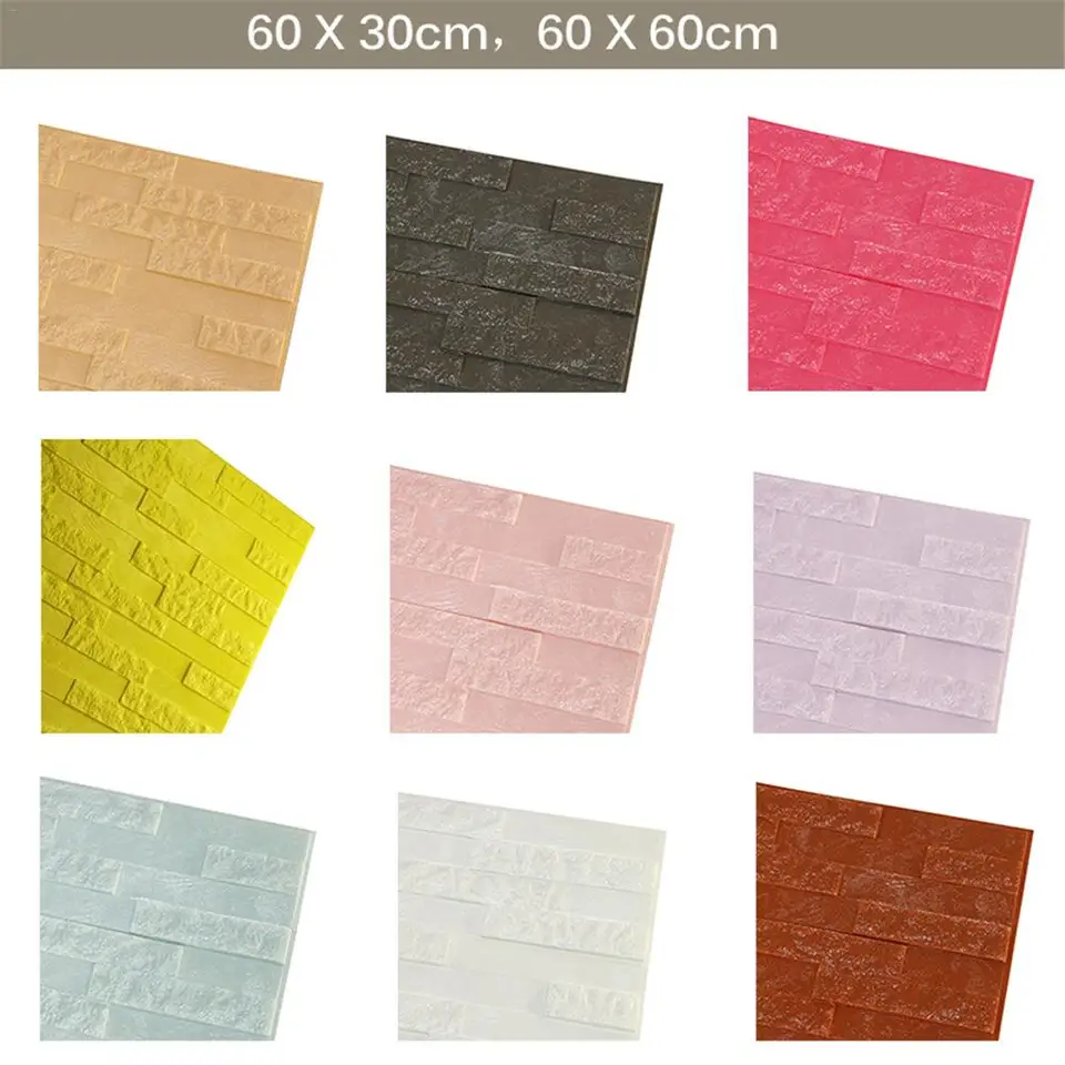 Innovative 3d Wallpaper Pe Foam Diy Wall Stickers Home Decor Wall Decoration Bump Shape Living Room Bedroom Background Wall Stickers Aliexpress