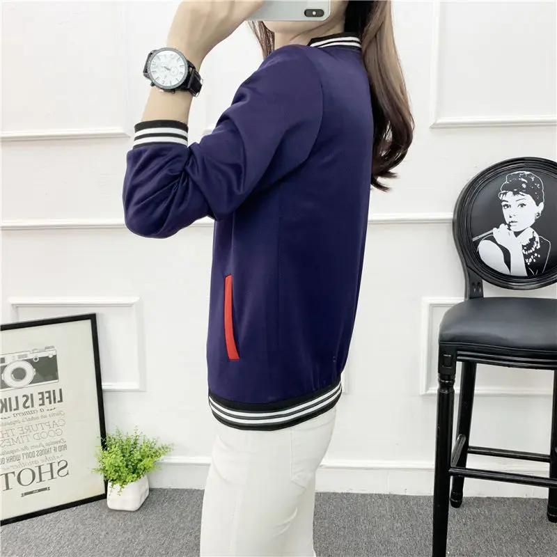 buy  Women's Spring Sweatshirt Autumn Coat Plus Size Lady's Baseball Wear Loose Casual Korean Coats New 