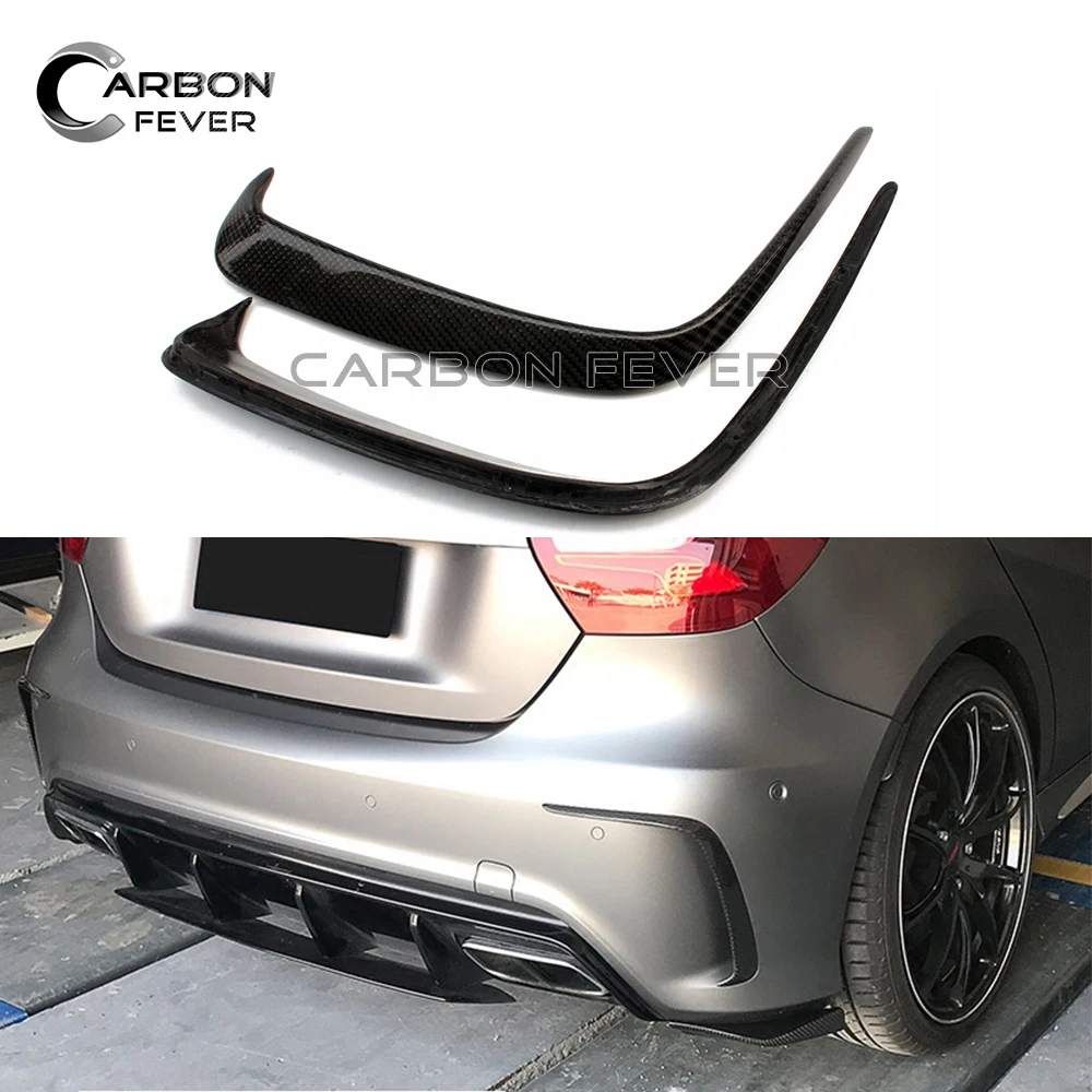 Rear Bumper Splitter Canards For Mercedes A Class W176 A180 A200 A250 ...