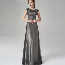 Gorgeous High Neck Black Sequine Long Evening Dresses 2017 with Short Sleeve Tiered Tails Evening Dress Women Arabic Gowns