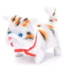 Juguete eléctrico de peluche suave con forma de gato, 1 unidad, juguete educativo para niños, Envío Gratis(China)