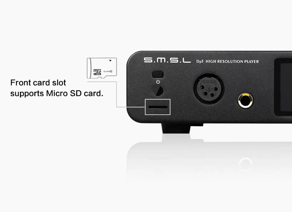 SMSL DP3 Hi-Fi Bluetooth музыкальный плеер с балансным усилителем для наушников, выход с поддержкой родного DSD256 Apt-X 2,4G/5G Wifi AMP
