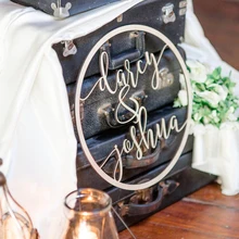Индивидуальный заказ невесты и жениха имя гирлянда форма деревенский Свадебный декор свадебные фото и реквизит для фотографий