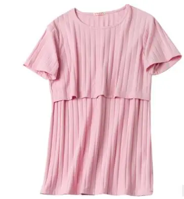 Nursing Clothes 2018 Spring Summer Fashion Short Sleeved Maternity Tops Breastfeeding Clothes for Pregnant Women Pregnancy WX951