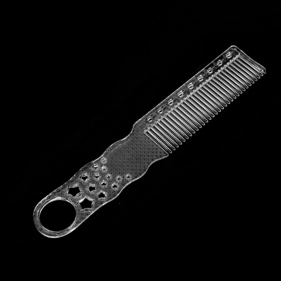 

Hairbrush Shampoo Brush Hairdressing Transparent Hair Comb Cutting Heat Resisting Anti-static Comb Barber Styling Tool