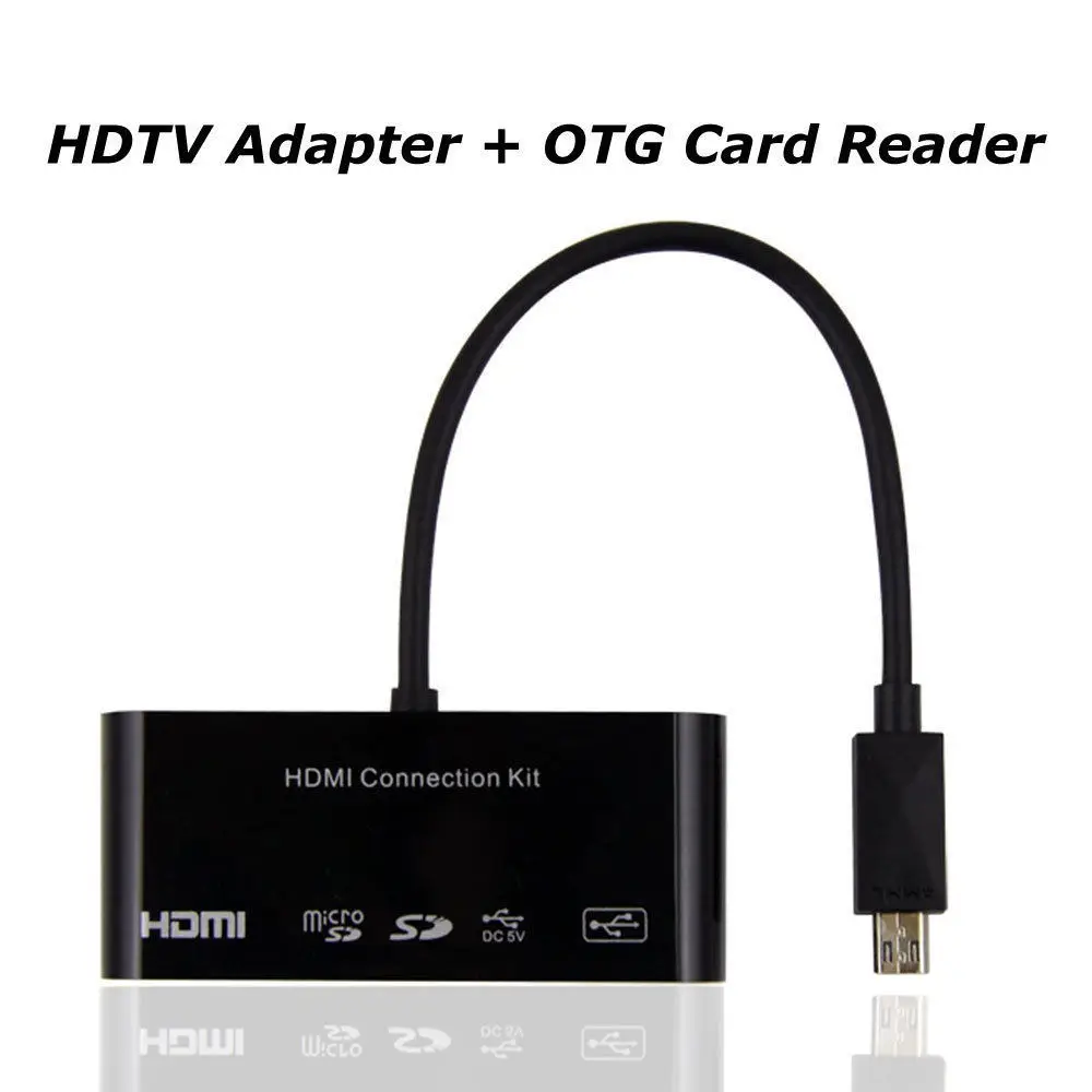 Micro USB 11Pin телефон к HDMI tv HD tv адаптер устройство для чтения карт SD TF кабель для обмена экраном для samsung Galaxy S3 S4 S5 Note2 Note 2 3