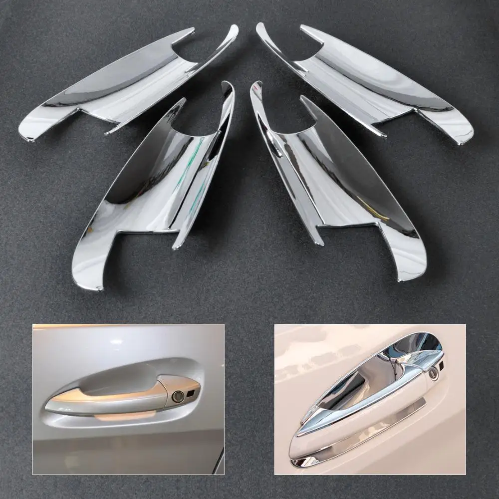 CITALL Chrome Door Handle Cup Bowl Cover Trim For Mercedes