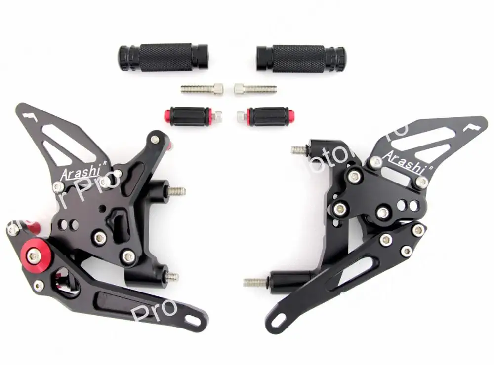 Регулируемые подножки для Ducati 1199 2012- Panigale Superleggera R S аксессуары для мотоциклов Rearset педаль 1199R 1199S 899 - Цвет: 1.0 Black
