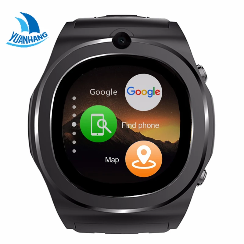 Yuanhang Смарт-часы MTK6580 Поддержка sim-карты SD Facebook Bluetooth WI-FI GPS местоположение Камера