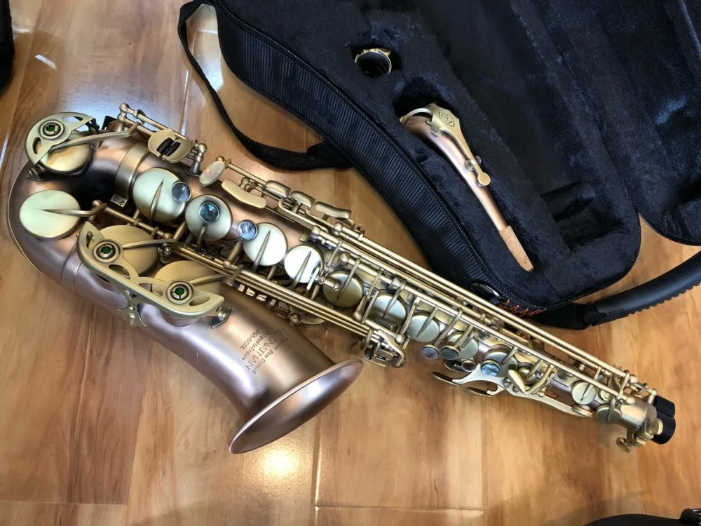 France Jonathan JNA-680L High Quality Brush Lacquer Red Copper Alto Saxophone E Flat Brass Instruments ► Photo 2/6