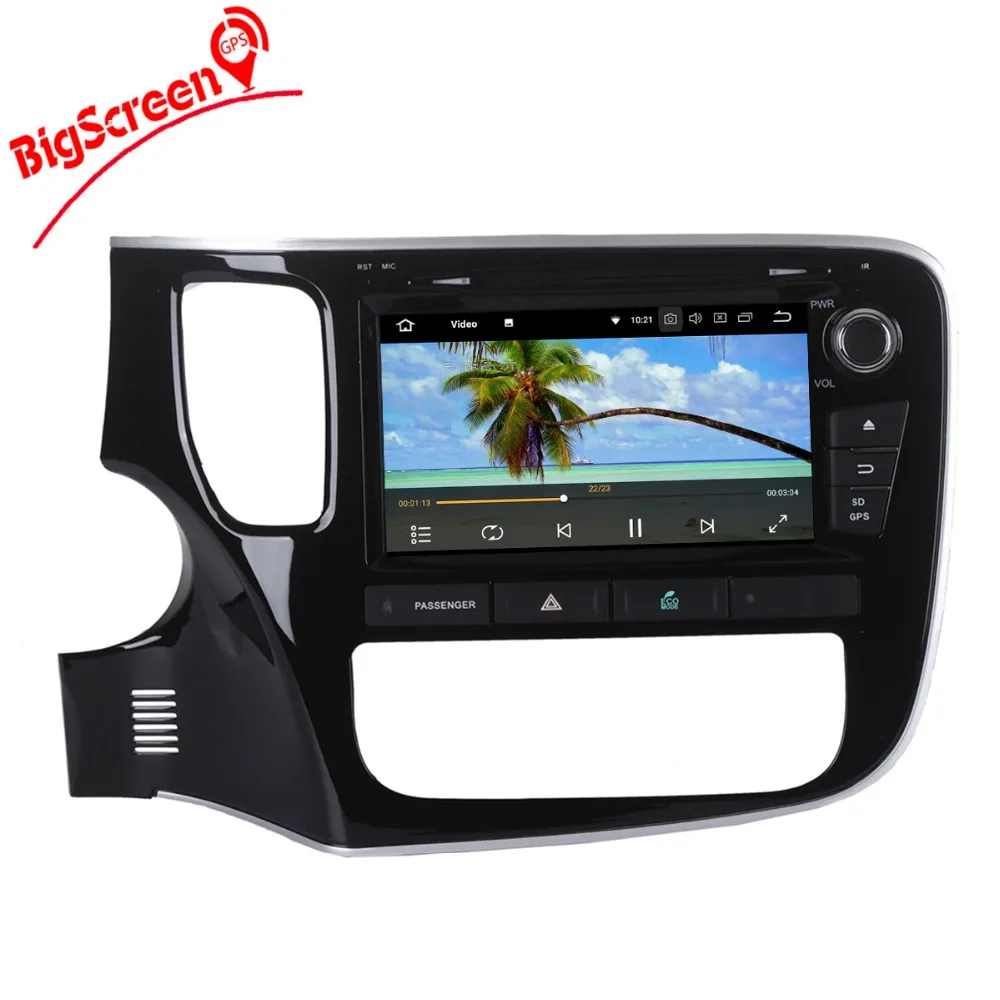 Cheap 8inch Newest Android 8.0 7. 1 Car DVD Player GPS Navigation For Misubishi Outlander 2014-2017 Radio Multimedia Satnav Headunit 1