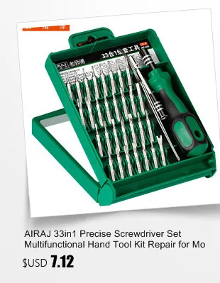 AIRAJ 31 в 1 Набор отверток многофункциональный ручной инструмент для ремонта мобильных телефонов и планшетов часы бытовой техники прецизионных отверток