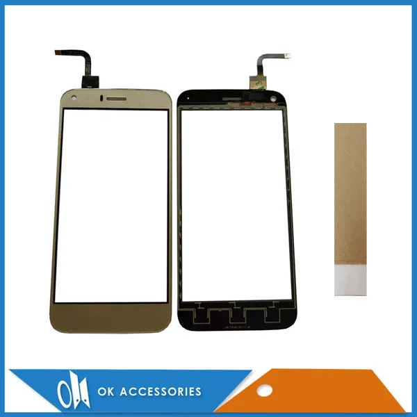 

5.0 Inch White Black Gold Color For UMI Diamond Touch Screen Digitizer Panel Replacement Front Glass With Tape 1PC/Lot
