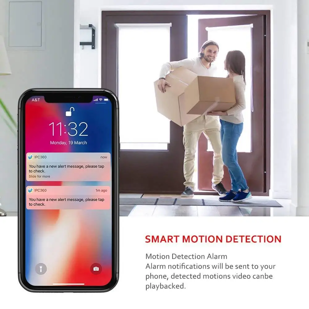  Baby Monitor WiFi Security Camera 1080P FHD IP Camera Wireless Indoor Camera with Night Vision Moti