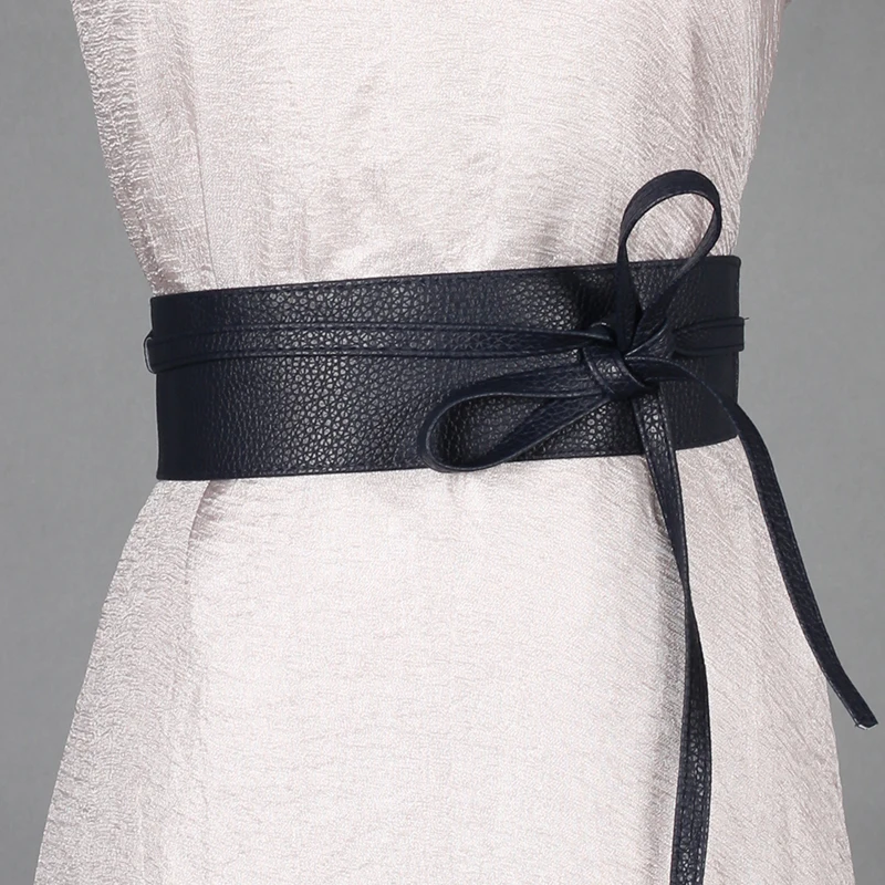 Женские ремни мягкой формы, кожаный пояс, Завязывающийся галстук-бабочка, Дамский Пояс вокруг талии, пояс в стиле бохо