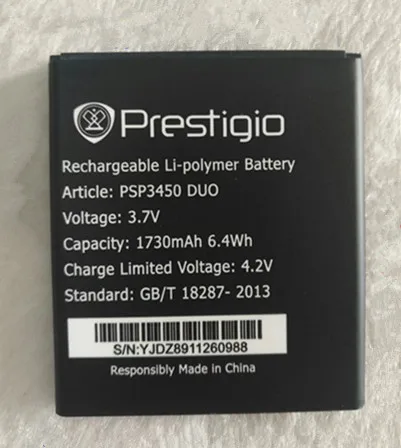 Высококачественный аккумулятор AZK PSP3450 1730 мАч для Prestigio MultiPhone DUO 3450 телефона|battery