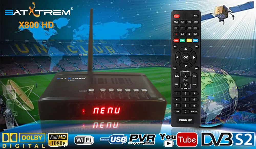 1 год Европа Ccaam-line сервер X800 HD DVB-S/S2 спутниковый ресивер с 1 шт USB Wifi рецептор