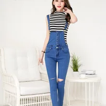 Vetevidi джинсовые комбинезоны женские vaqueeros брючный комбинезон рваные джинсы обтягивающий комбинезон на бретелях женский Облегающий комбинезон 9349