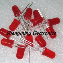 1000 шт 5 мм красный супер яркий рассеянный светодиодный светильник лампы