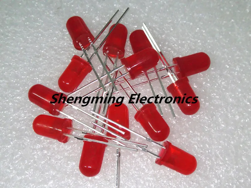 

1000pcs 5mm Red Super Bright Diffused LED Light Lamps