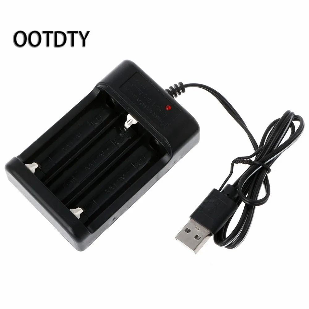 DC 1 2 V 3 слотовый AA Ni Cd Перезаряжаемые Батарея Зарядное устройство адаптер USB