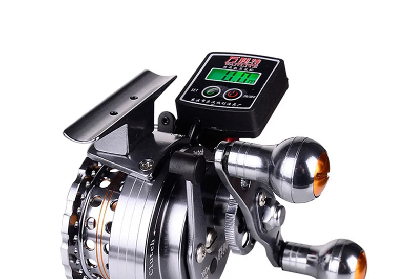 Liga de Alumínio Linha de Peixes Carretel de Pesca 6 + 1bb Infof Linha Elétrica Contador Carretéis 3.6: 1 Roda Voar Esquerda - Destro 5 Carretilhas de pesca