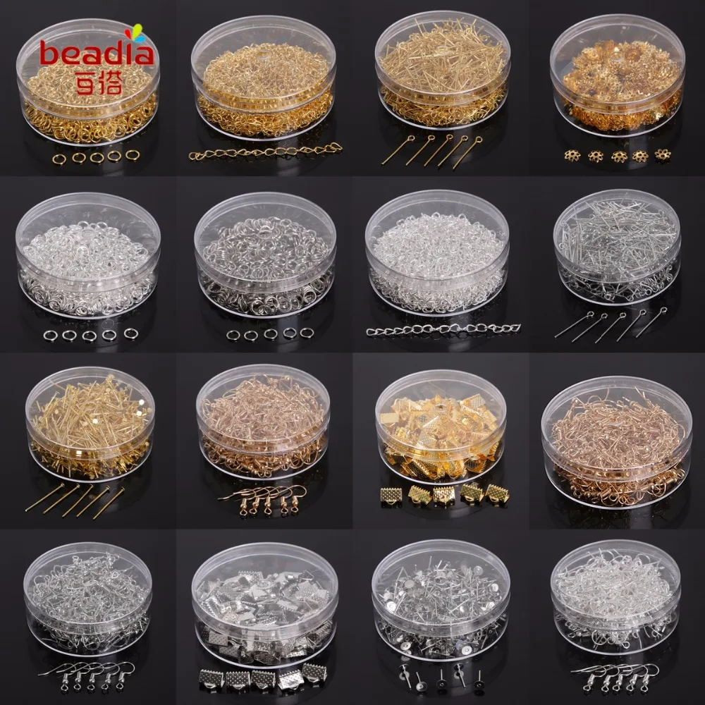 

New Arrival Jump Ring/Beads Caps/Extended Chains/Pins/Claps/Earring Hooks Mix Types Metal Color For Fashion Accessories