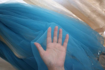 

blue soft mesh fabric, soft netting fabric in blue, mesh fabric by the yard